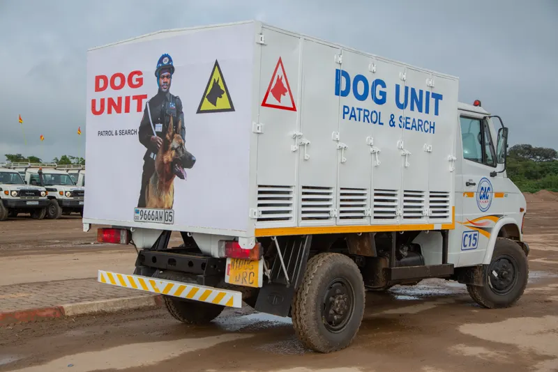 Véhicule de l'unité canine « Dog Unit »