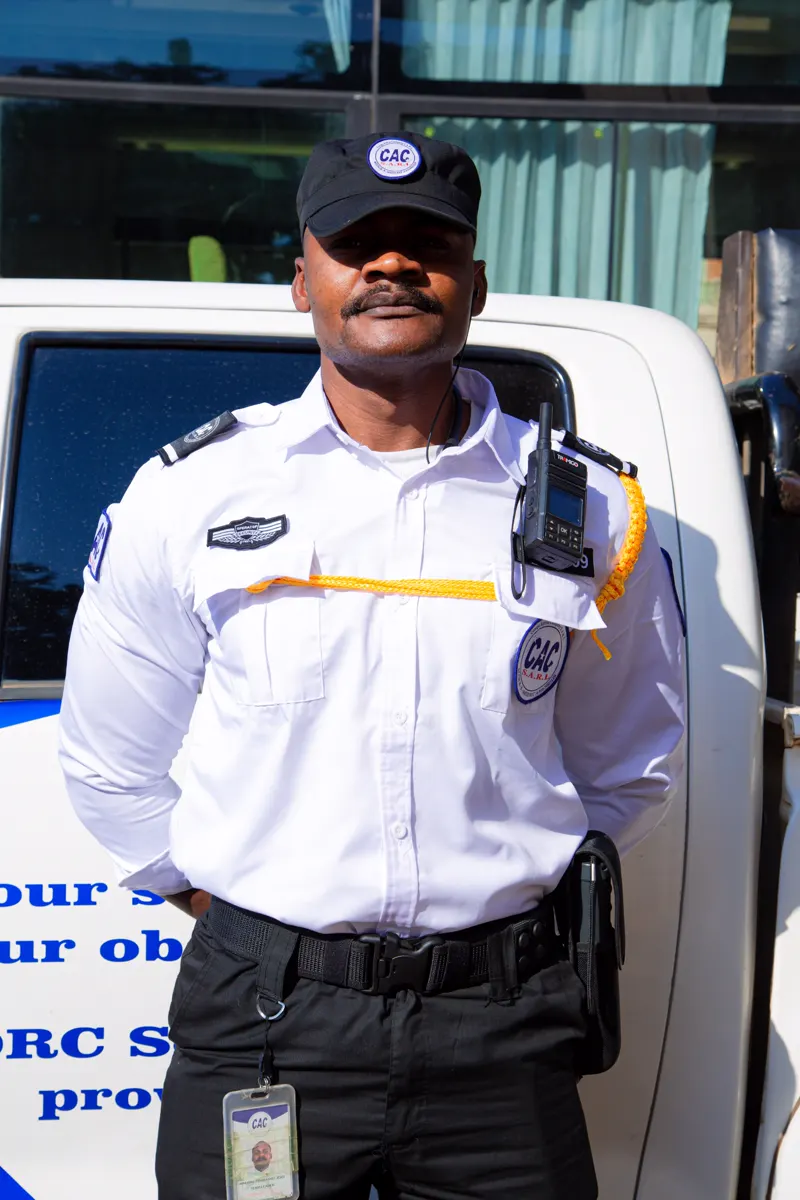 Agent de sécurité en poste